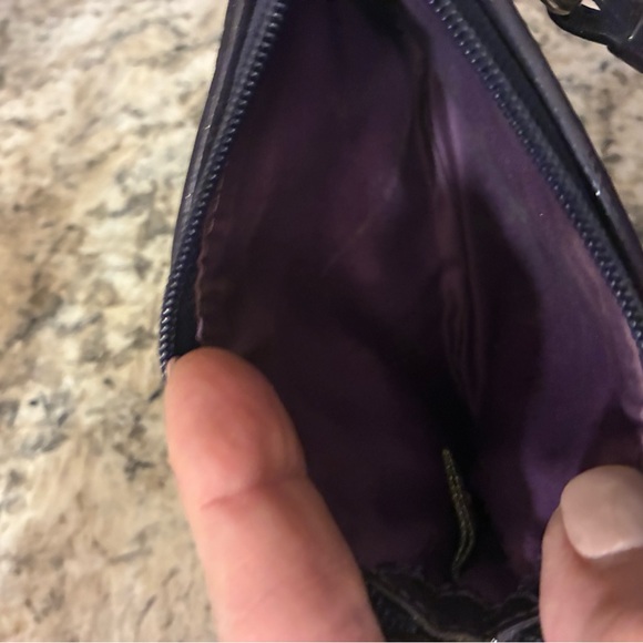 Coach Multicolor Plaid Wristlet with Silver Accents - Picture 5 of 6